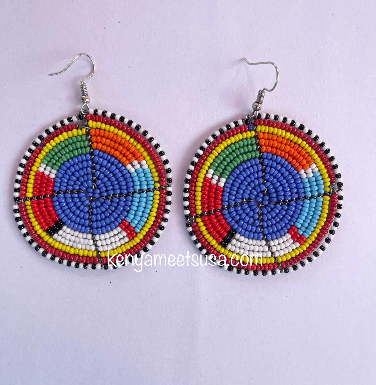 Round Beaded Earrings