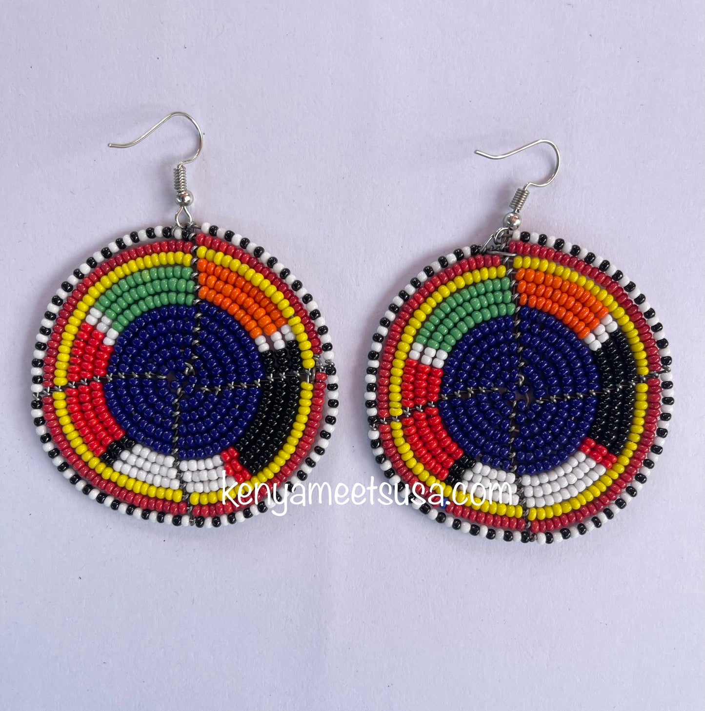 Round Beaded Earrings