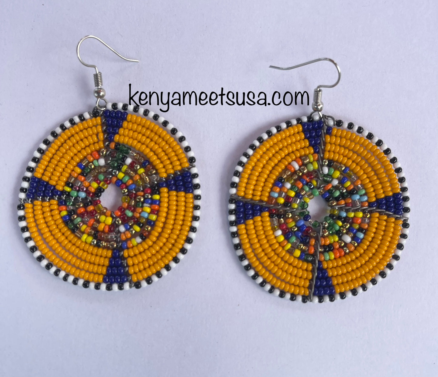 Round Beaded Earrings