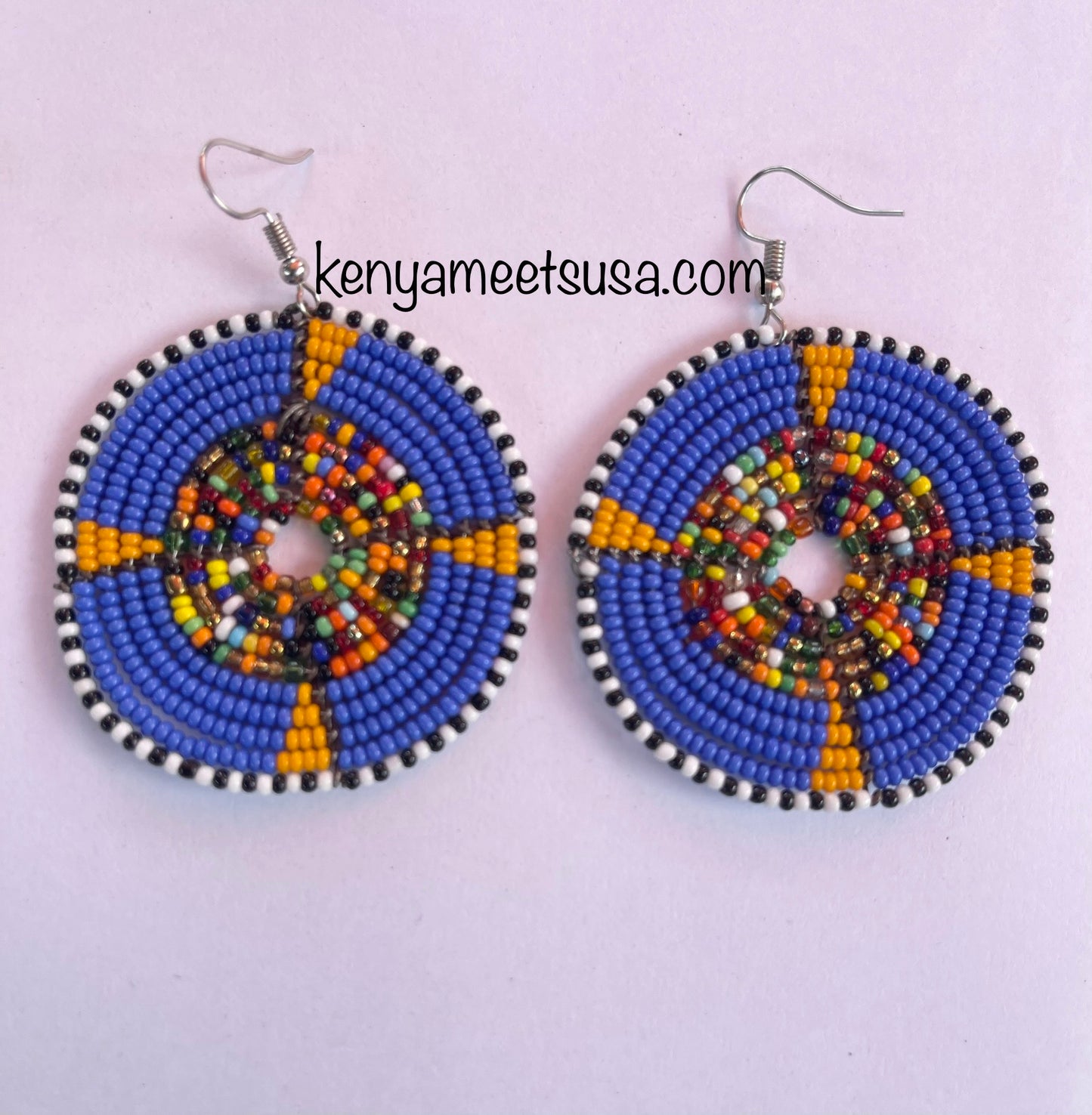 Round Beaded Earrings