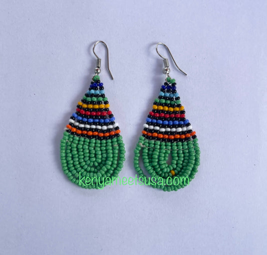 Teardrop Beaded Earrings