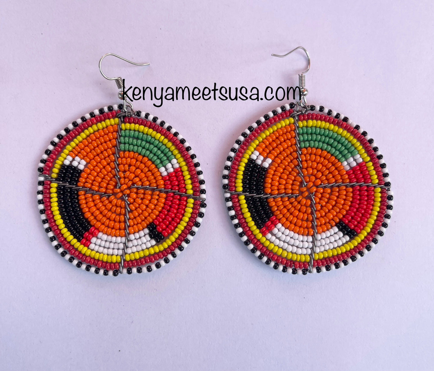 Round Beaded Earrings