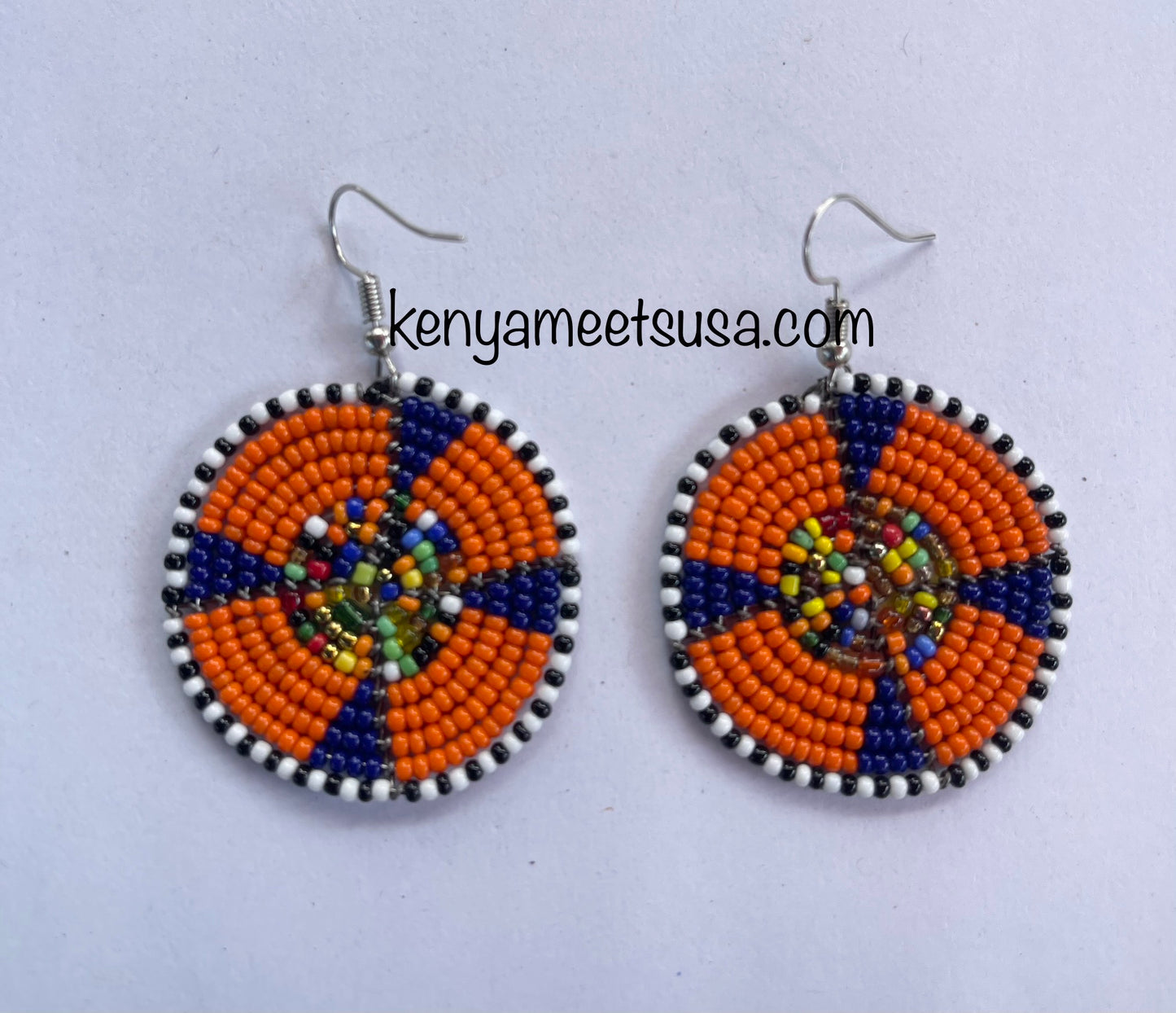 Round Beaded Earrings