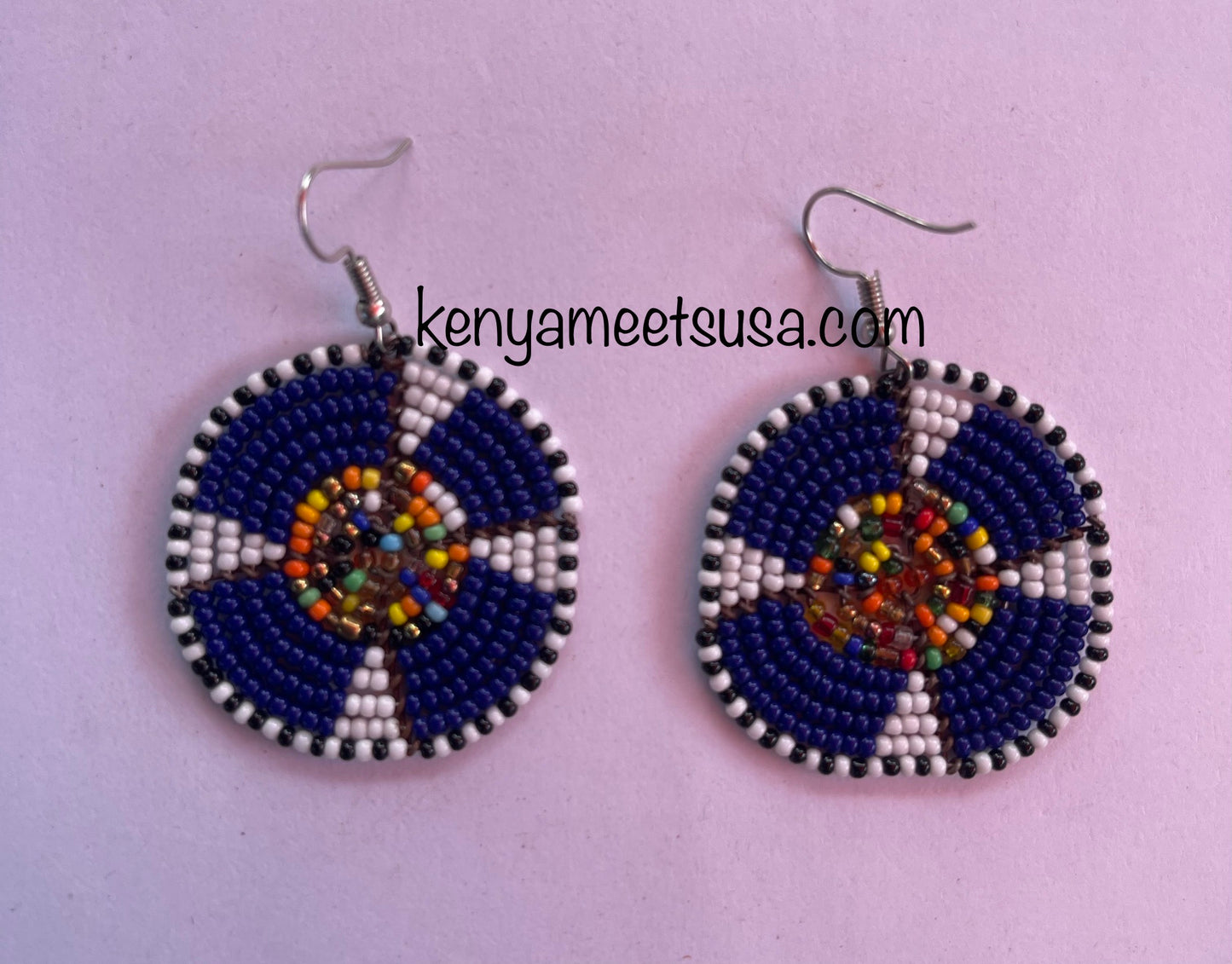 Round Beaded Earrings