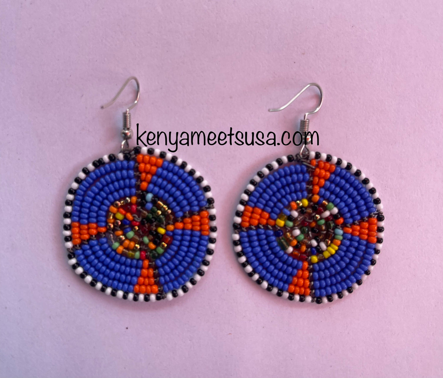 Round Beaded Earrings