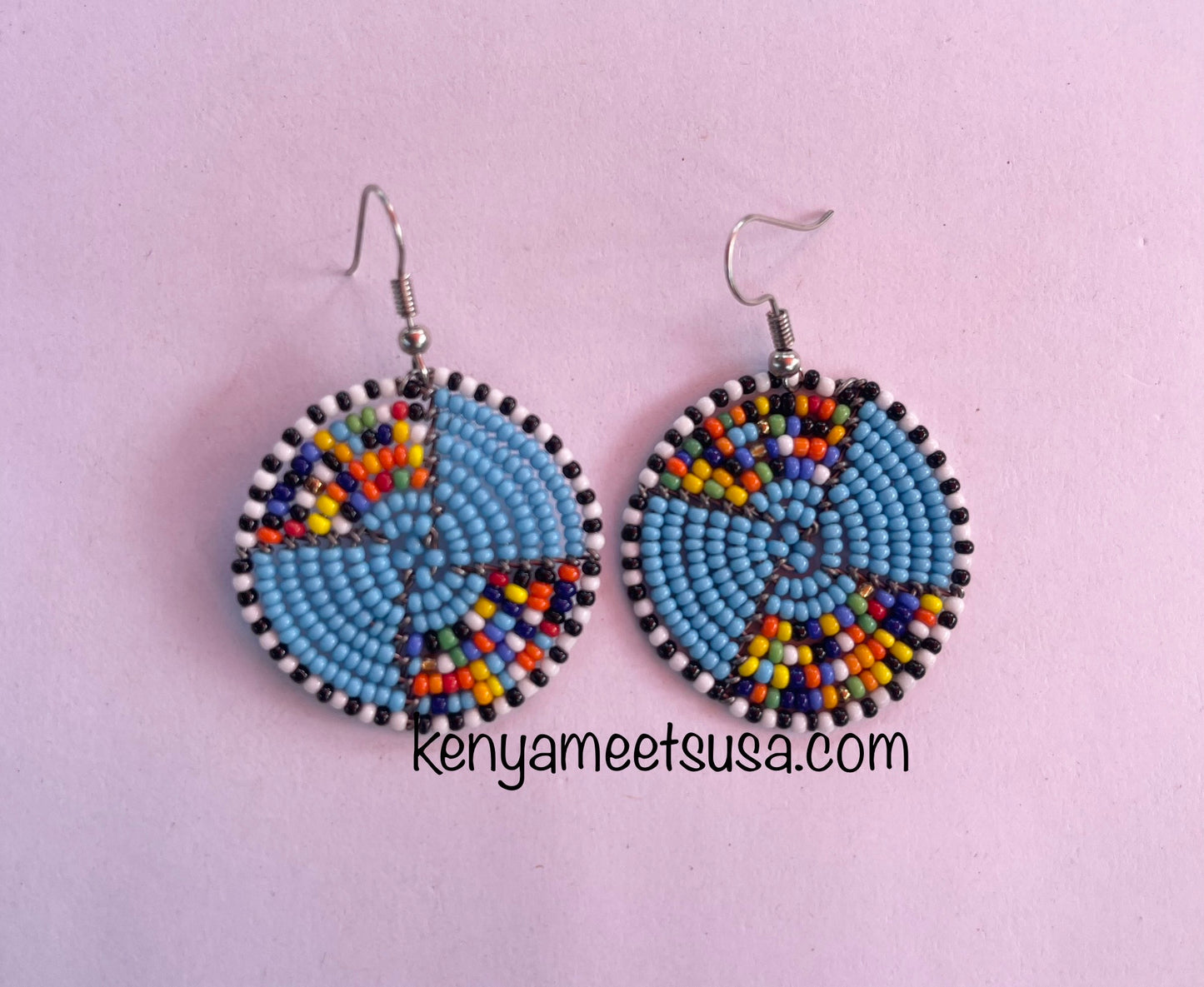 Round Beaded Earrings