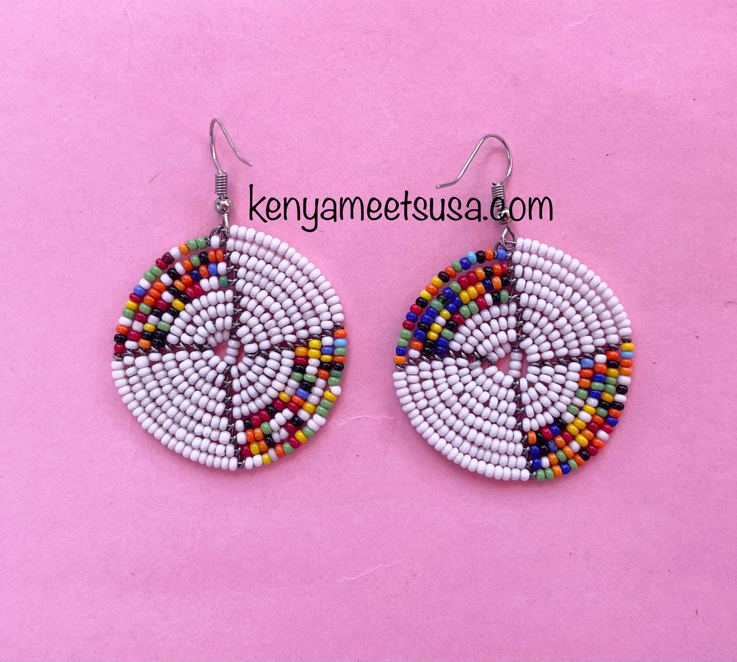 Round Beaded Earrings