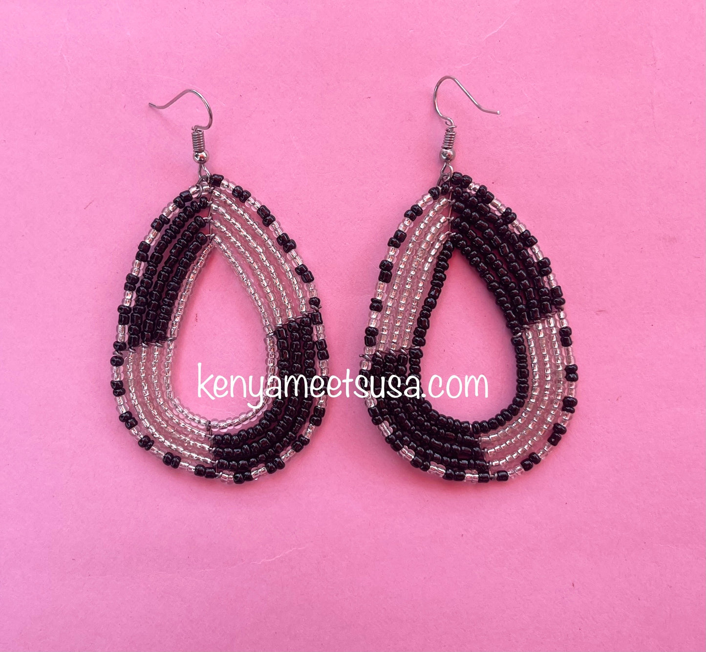 Beaded Teardrop Earrings