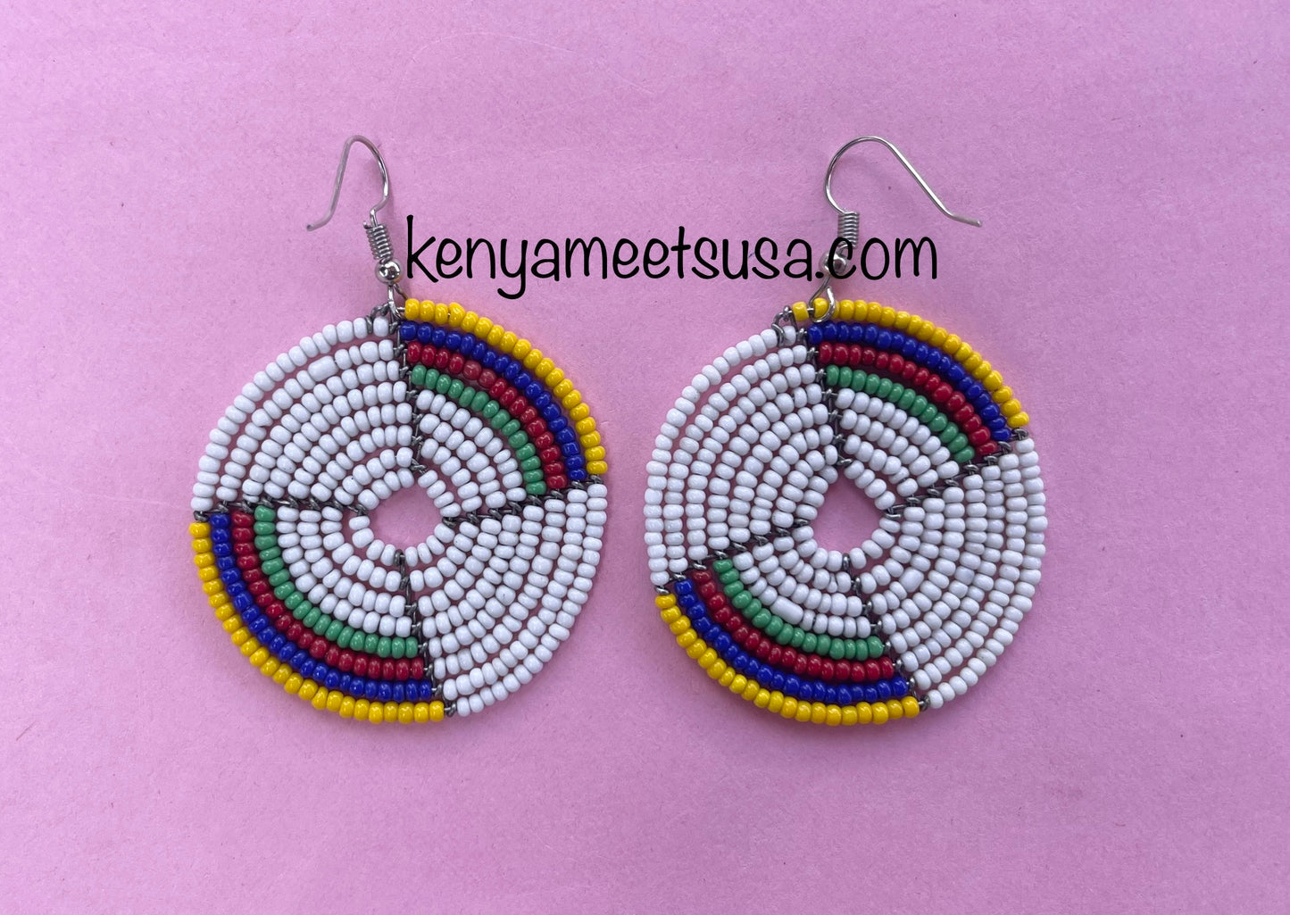 Round Beaded Earrings