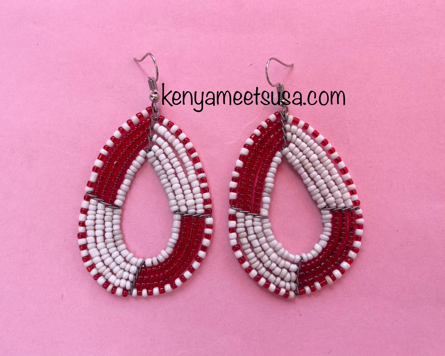 Beaded Teardrop Earrings