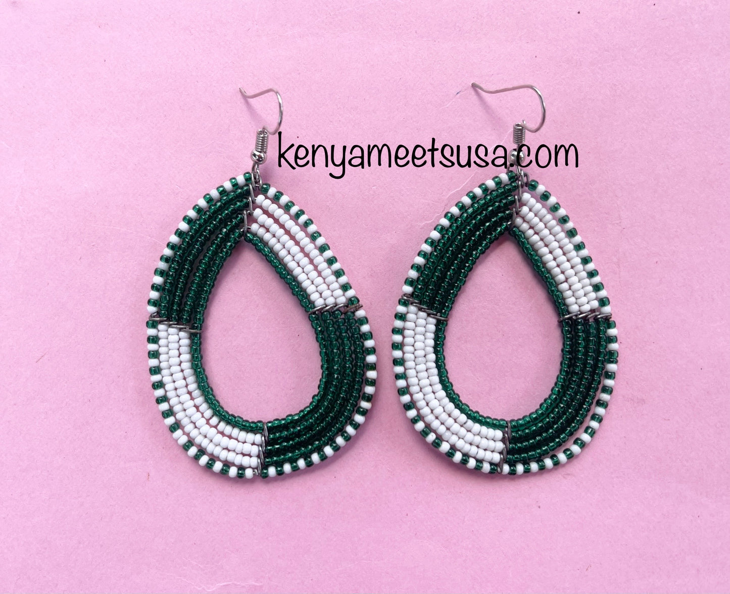 Beaded Teardrop Earrings