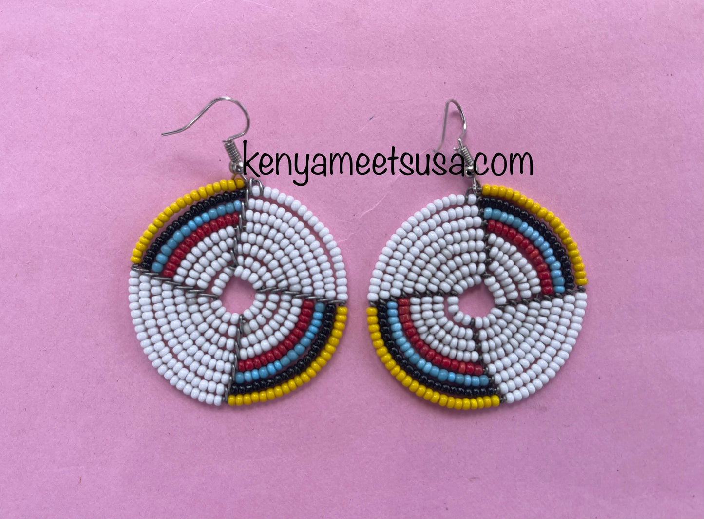 Round Beaded Earrings