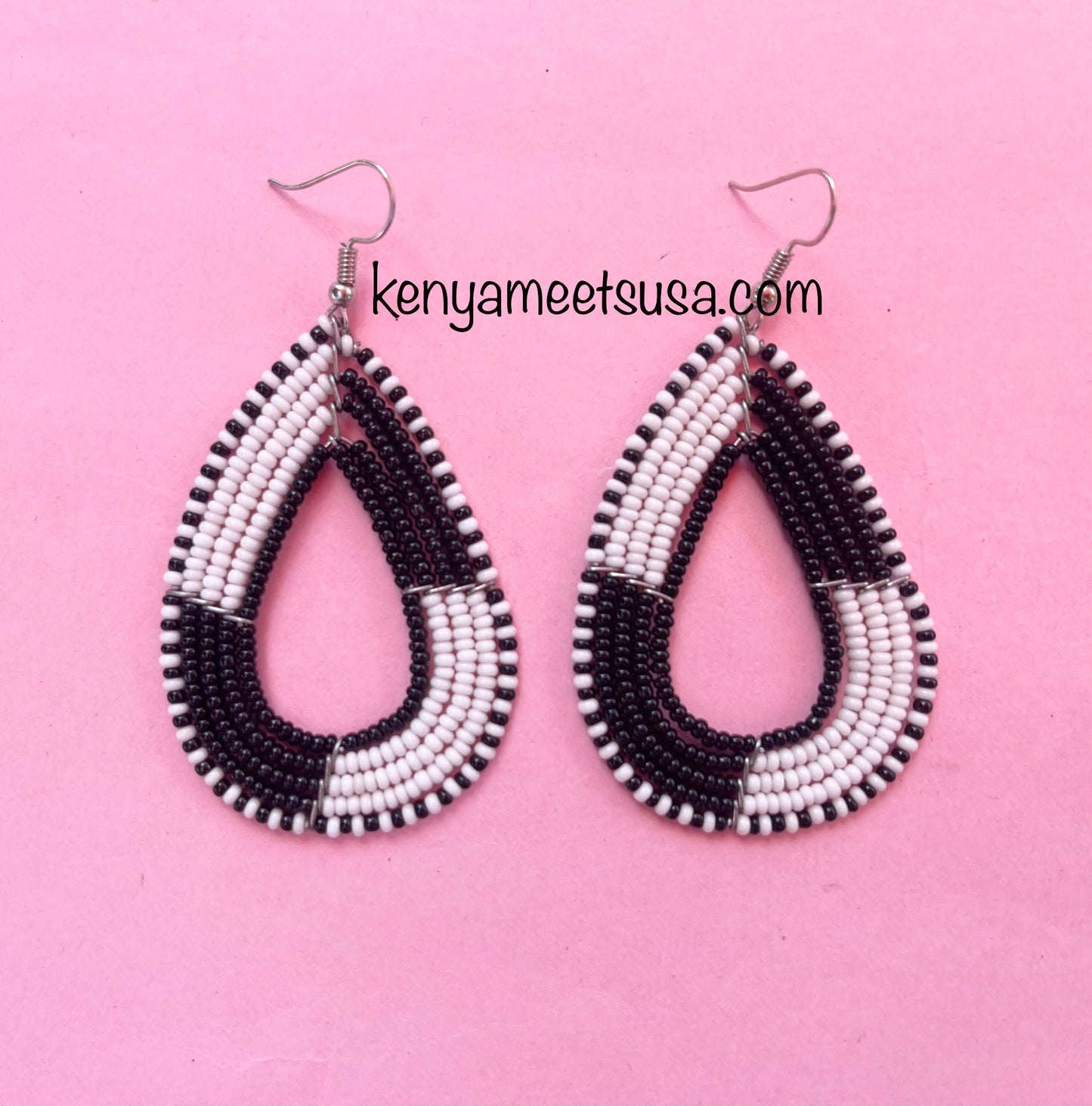 Beaded Teardrop Earrings