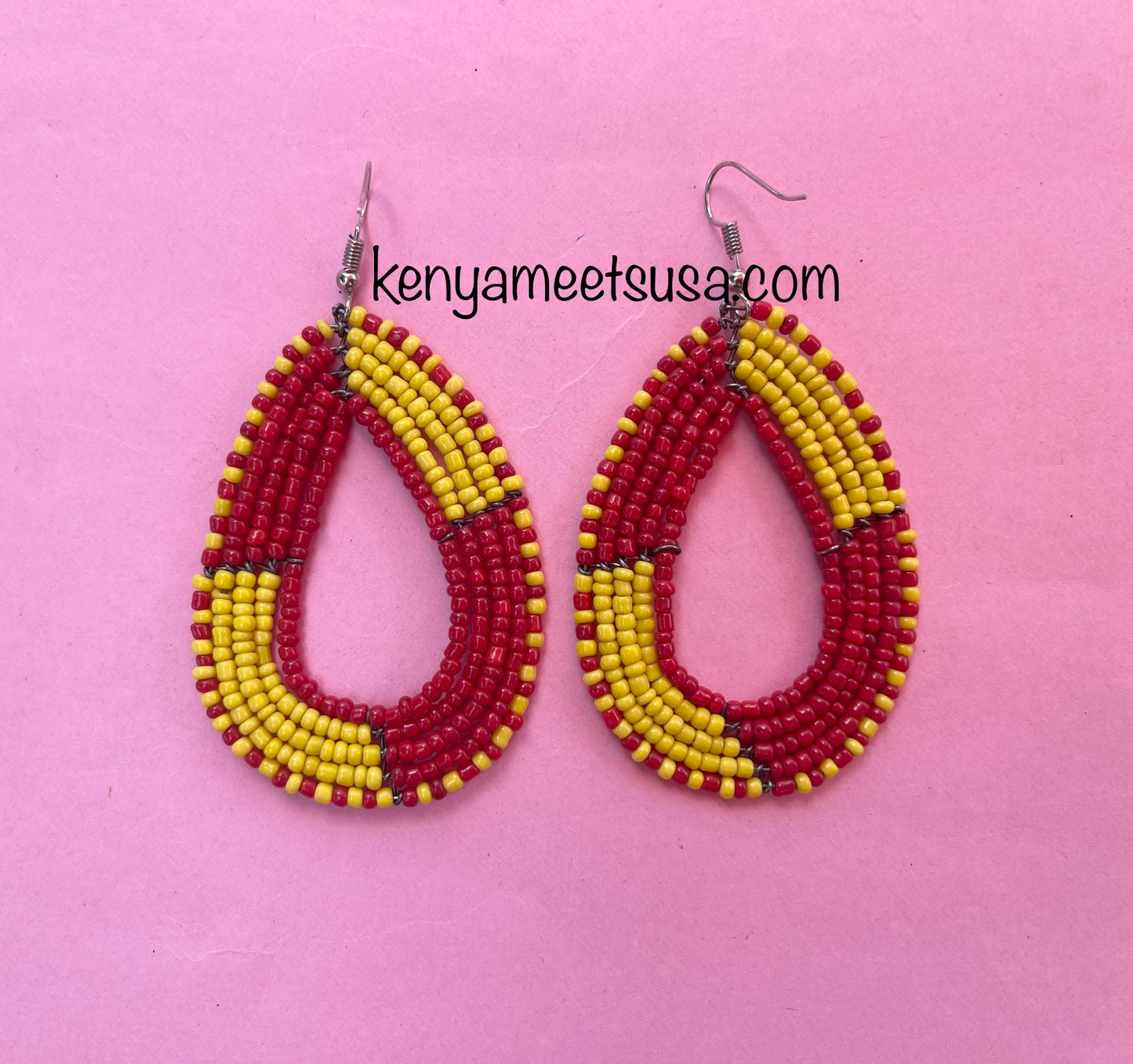 Beaded Teardrop Earrings