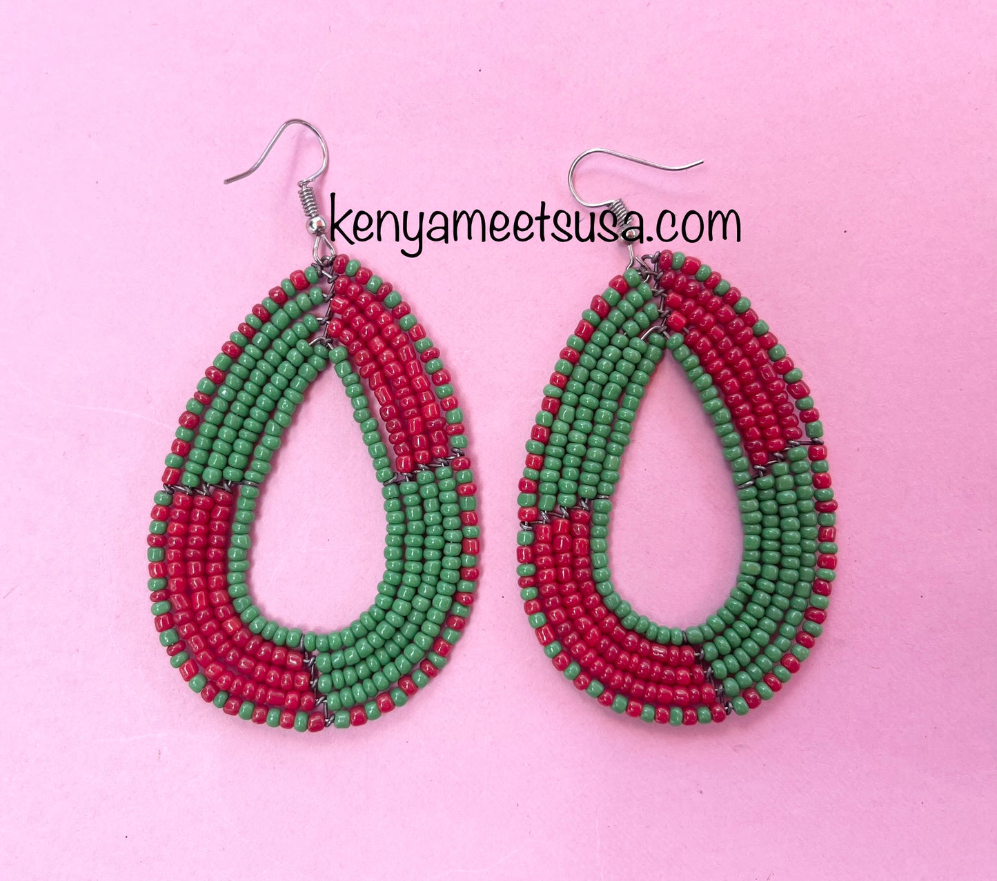 Beaded Teardrop Earrings