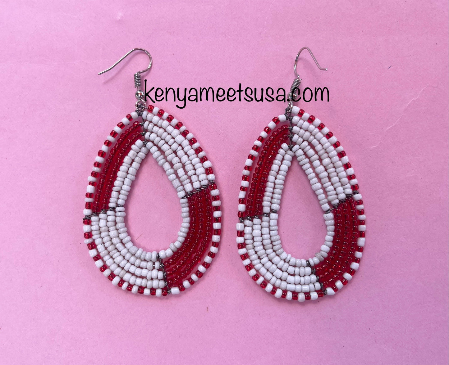 Beaded Teardrop Earrings