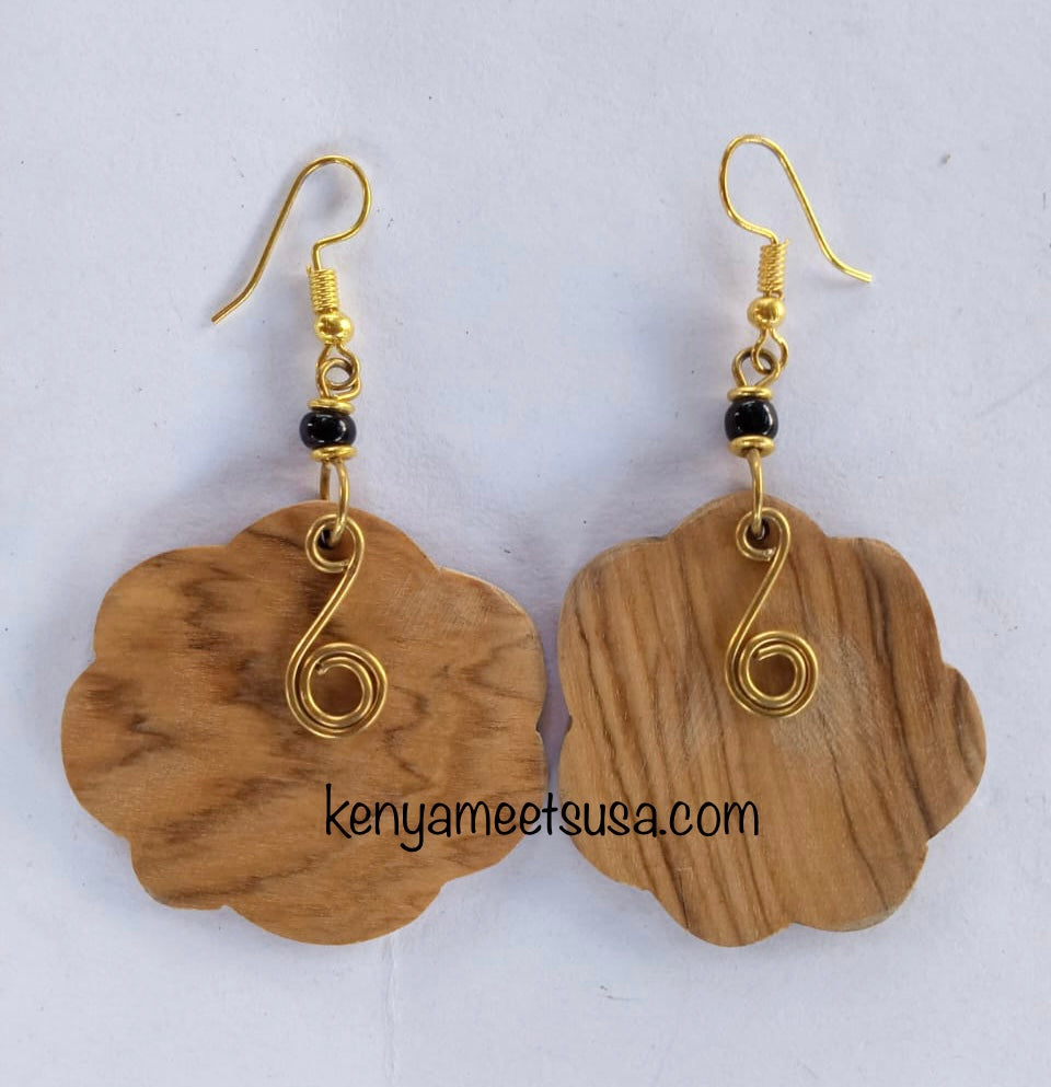 Natural Wooden Earrings