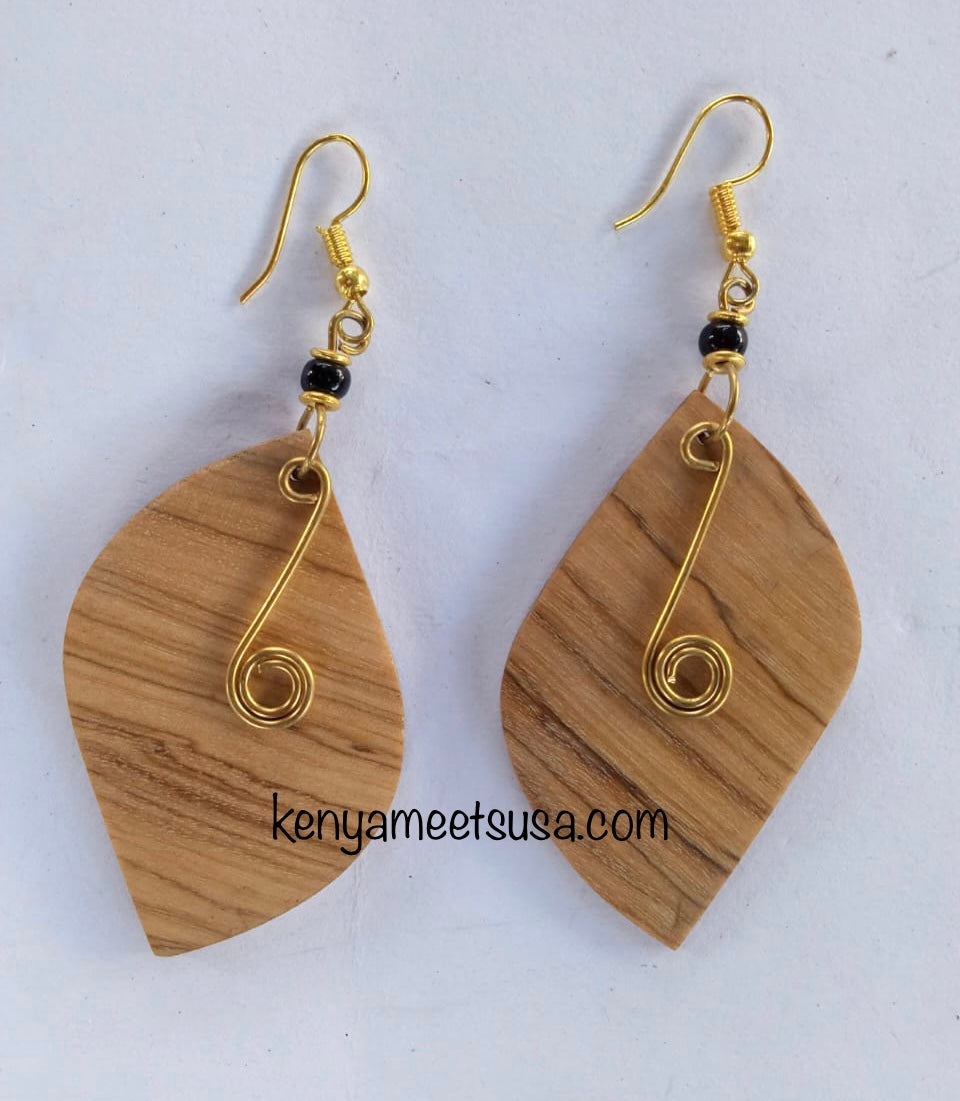 Natural Wooden Earrings