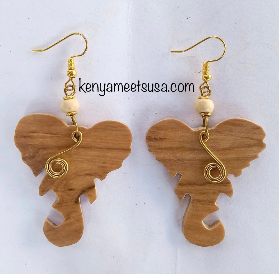 Natural Wooden Earrings