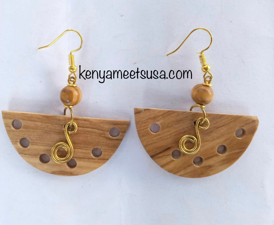 Natural Wooden Earrings