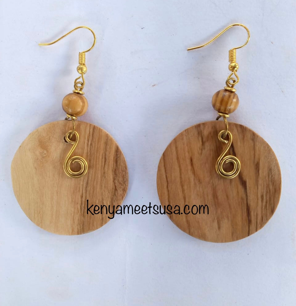 Natural Wooden Earrings