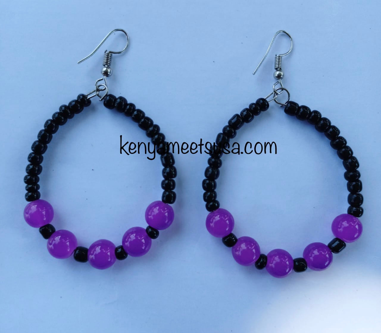 Vibrant Centerpiece Hoop Earrings