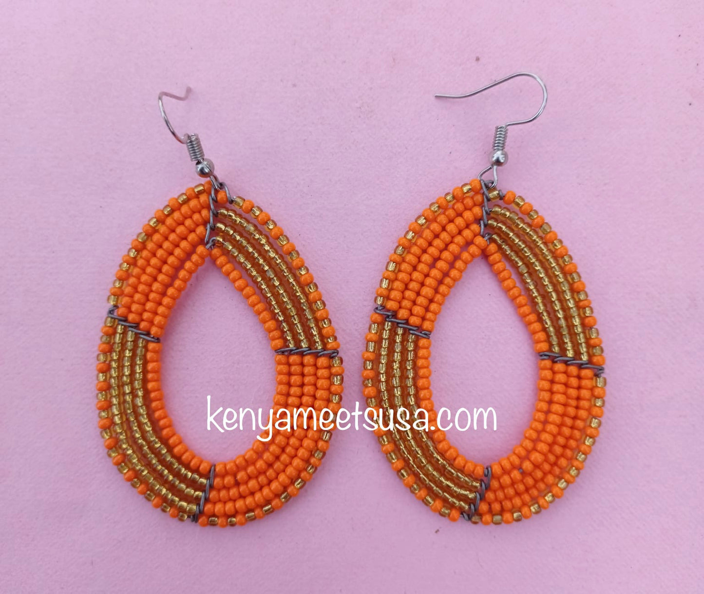 Beaded Teardrop Earrings