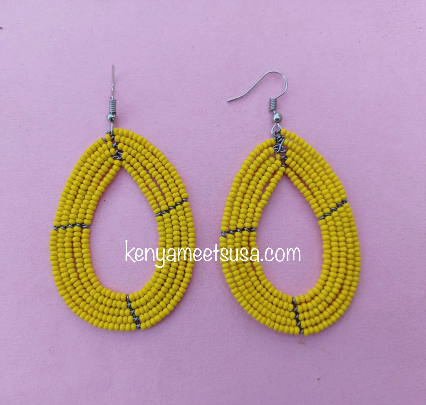 Beaded Teardrop Earrings