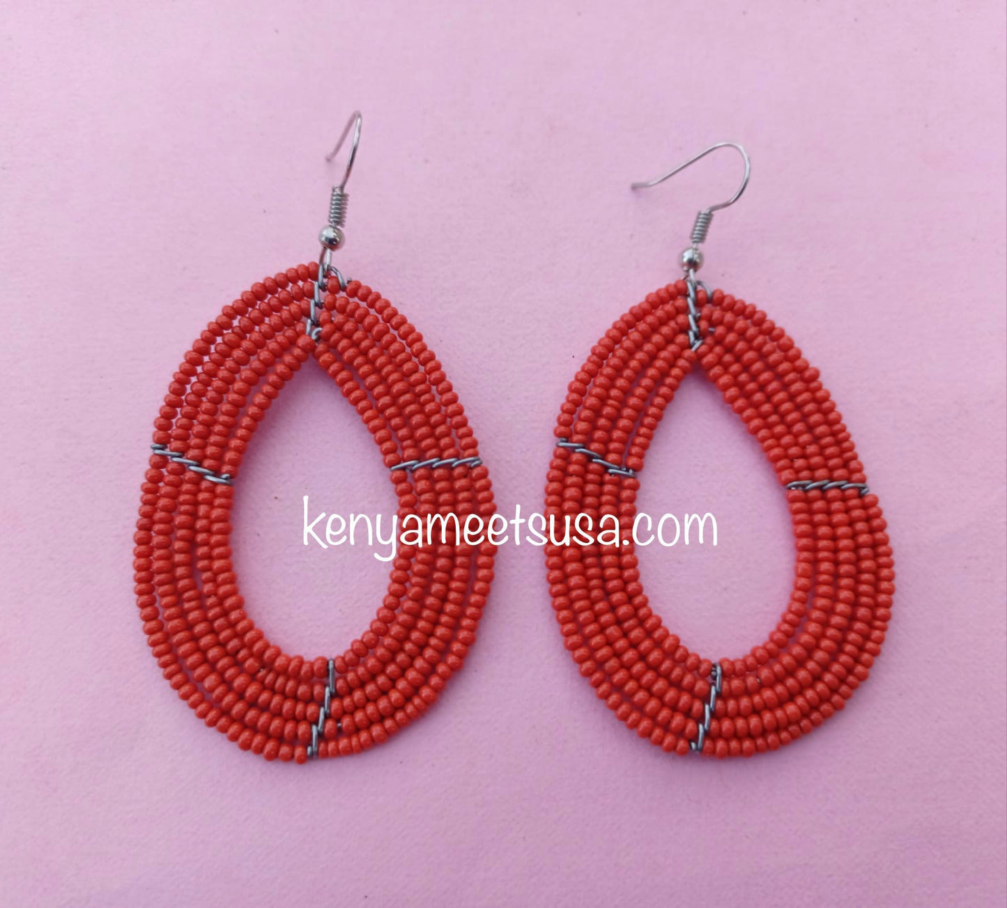 Beaded Teardrop Earrings