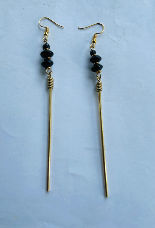 Long brass Earrings