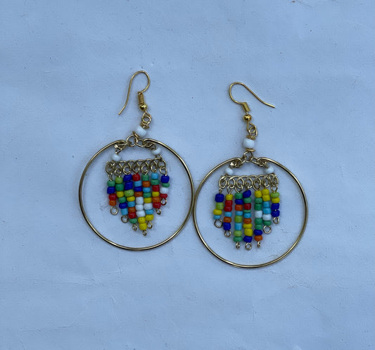 Beaded Chandelier Earrings